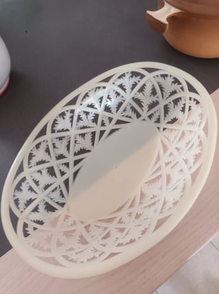 Corbeille a pain an 70,plastique blanc casse