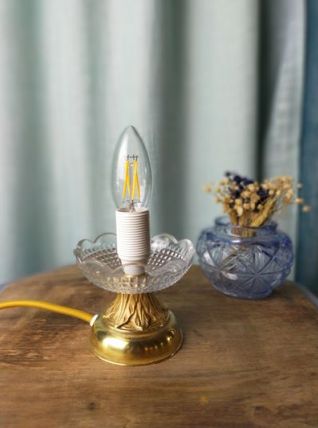Lampe à poser cristal de Bohême
