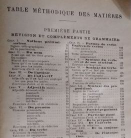 Ancien livre scolaire de grammaire