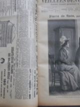 livre ancien Veillées des chaumières1895-1896