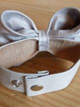 Bracelet cuir noeud papillon