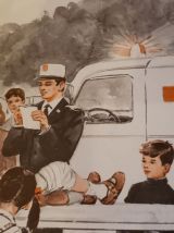 Ancien poster original pédagogique 21C et 22C