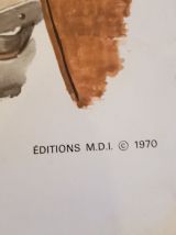 Ancien poster original pédagogique 21C et 22C