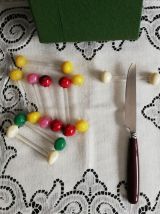 Lot de 9 porte couteaux en verre soufflé italien 