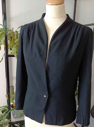 Veste de tailleur noire vintage charles maudret 42 hiver