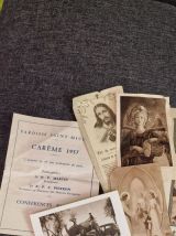 Lot d'images pieuses