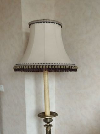 Bougeoir ancien candélabre en bronze - église - Gothique, mo