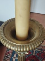 Bougeoir ancien candélabre en bronze - église - Gothique, mo