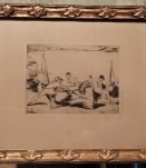 Tableaux lithographies originales "marins" début XXe siècle