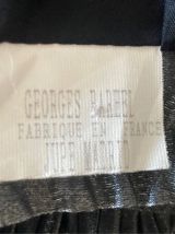 jupe Madrid vintage argentée et noire avec volant taille 34