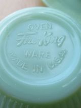 SERVICE A CAFE JADEITE FIRE KING ANCHOR HOCKING made in USA 