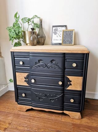 Commode Art Déco noire