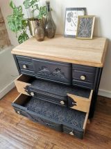 Commode Art Déco noire