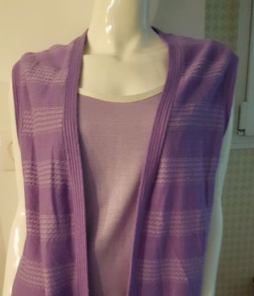 Gilet sans manches  violet taille42/44