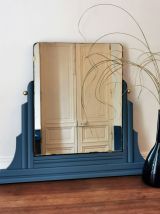 Petit Miroir Art déco Bleu