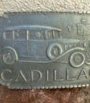 Boucle de ceinture CADILLAC , métal vintage