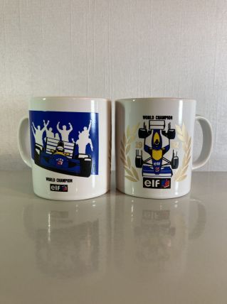 Lot de 2 tasse publicitaires ELF