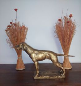 chien en résine décoration