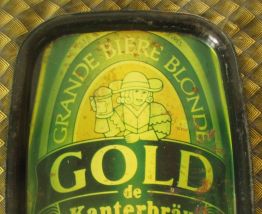 Plateau publicitaire métallique Gold de Kanterbräu