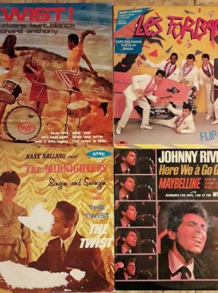 Lot de 4 Vinyles 33t Rock'n'Roll 60s 