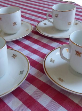 SERVICE A CAFE (4 tasses et 4 sous-tasses)