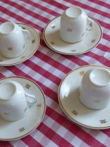 SERVICE A CAFE (4 tasses et 4 sous-tasses)