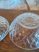 BONBONNIÈRE VINTAGE EN VERRE CISELÉ