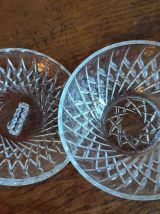 BONBONNIÈRE VINTAGE EN VERRE CISELÉ