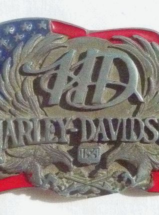 Boucle de ceinture HARLEY DAVIDSON, vintage