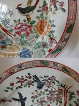 1 assiette et 1 grande coupe porcelaine chine 
