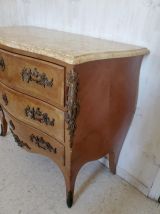 Commode et chevets style Louis XV en bois de rose