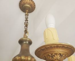 Lustre en bronze 6 branches