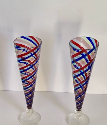 « Toi et moi «  en verre d’art  de Murano 