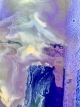 Verre de Murano bleu cobalt 