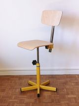 Chaise de laboratoire d'école vintage restauré