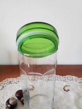 Bocal octogonal hermétique en verre