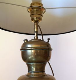 lampe acétylène ancienne en laiton