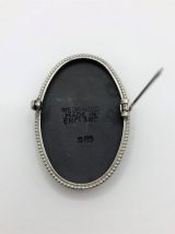 Wedgwood Jasperware - Broche - Argent poinçonné  Noir Basalt