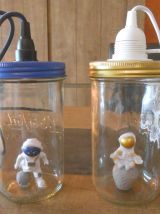 Lampes créations originales  Le Parfait thême  astronaute 