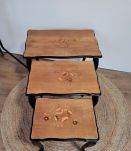 Trois tables gigognes