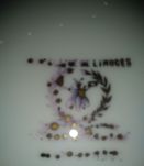 plat de service en porcelaine de Limoges