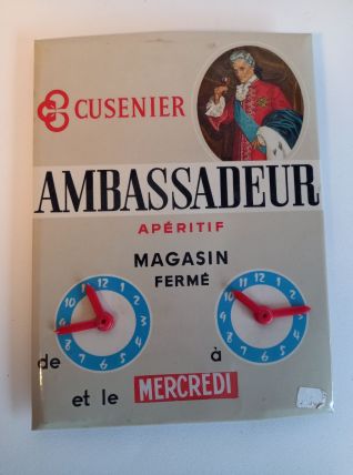 Affiche pour magasin horaire