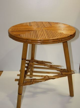 Table d'appoint en rotin