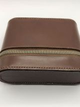 Trousse de voyage Vintage en Cuir rigide 