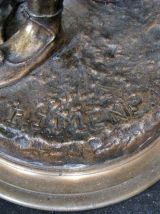 Fauconnier arabe.Mène.Bronze 19e