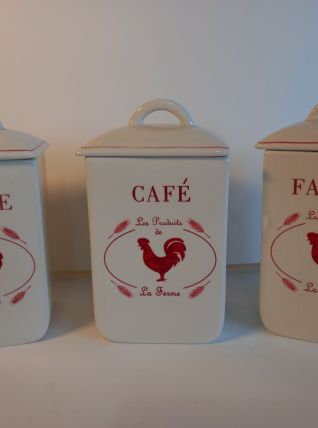 Service à épices avec 3 pots.