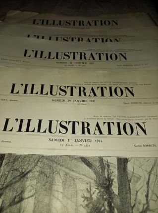 5 magasines l'illustration 1927
