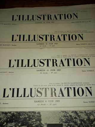 4 magasines l'illustration juin 1927