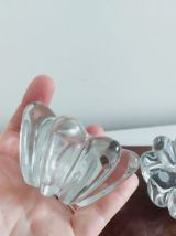 Paire de bougeoirs cristal de Bayel 