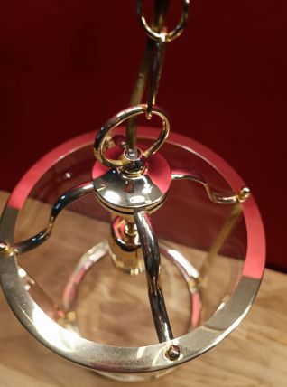 Suspension vintage en laiton